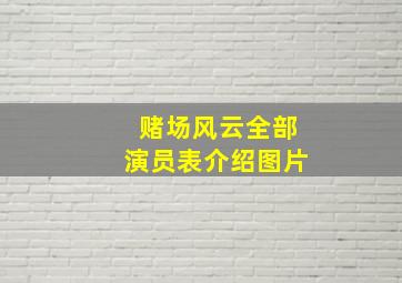 赌场风云全部演员表介绍图片