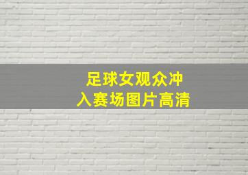 足球女观众冲入赛场图片高清