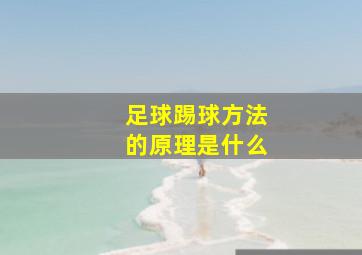 足球踢球方法的原理是什么