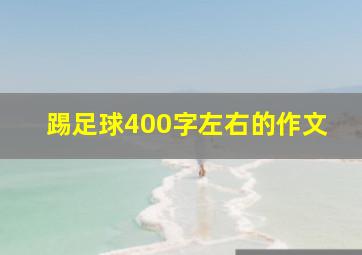 踢足球400字左右的作文