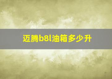 迈腾b8l油箱多少升