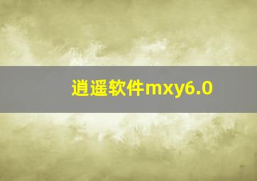 逍遥软件mxy6.0