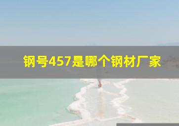 钢号457是哪个钢材厂家