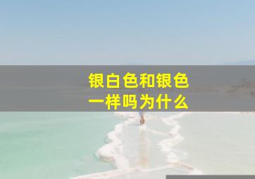 银白色和银色一样吗为什么