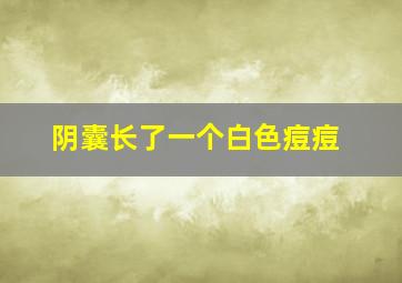 阴囊长了一个白色痘痘