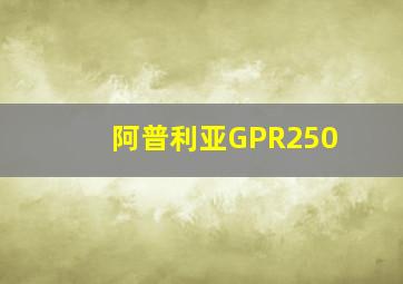 阿普利亚GPR250