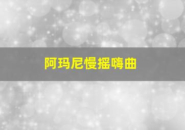 阿玛尼慢摇嗨曲