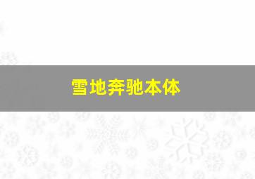 雪地奔驰本体