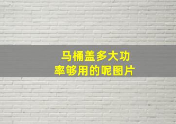 马桶盖多大功率够用的呢图片