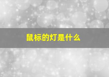 鼠标的灯是什么